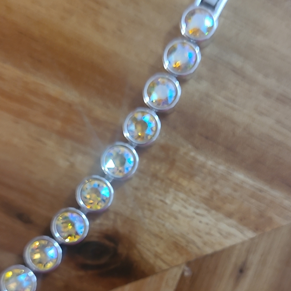 Aurora Crystal Tennis Bracelet - Light Yellow - Picture 2 of 2